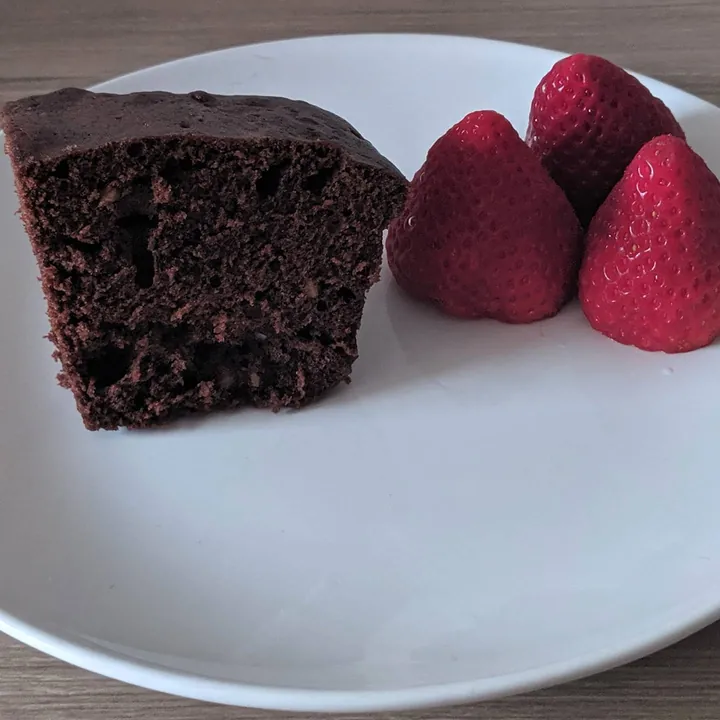 Brownie express al microondas