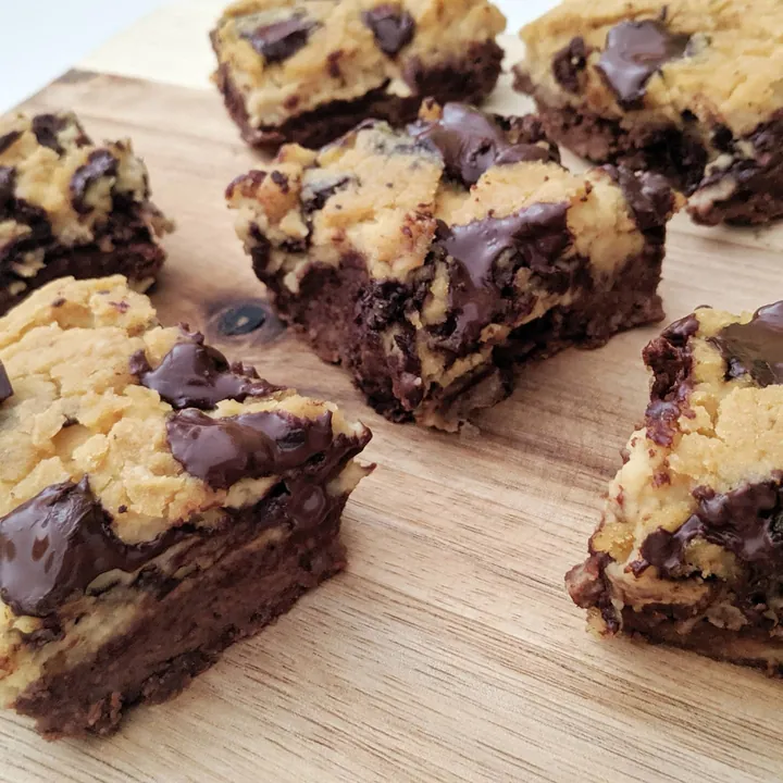 Chickpea Brownie+Blondie /Brownie+Blondie de garbanzos