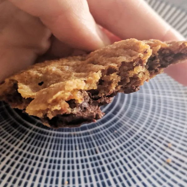 Crispy chewy chocolate chunk cookies
