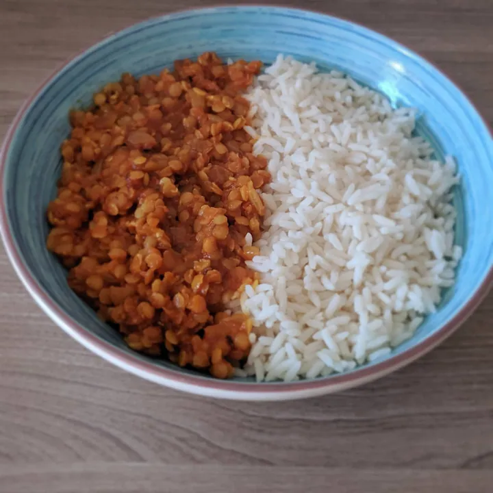 Dal de lentejas rojas