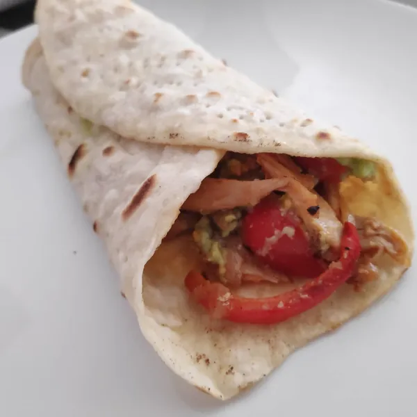 Fajitas veganas de Heura con tortillas caseras