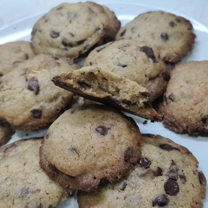 Galletas con mantequilla tostada a los 3 chocolates