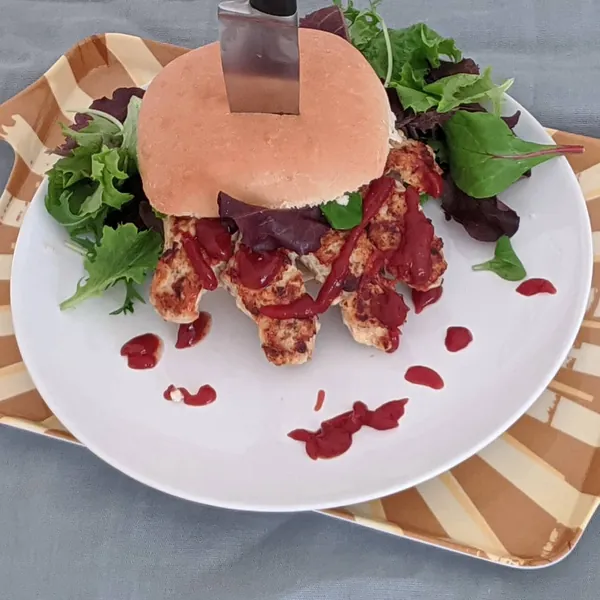 Hamburguesa saludable de "Viernes 13"
