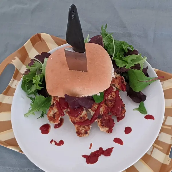 Hamburguesa saludable de "Viernes 13"