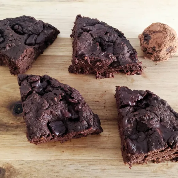 Mini brownie de boniato al microondas (sin azúcares añadidos)