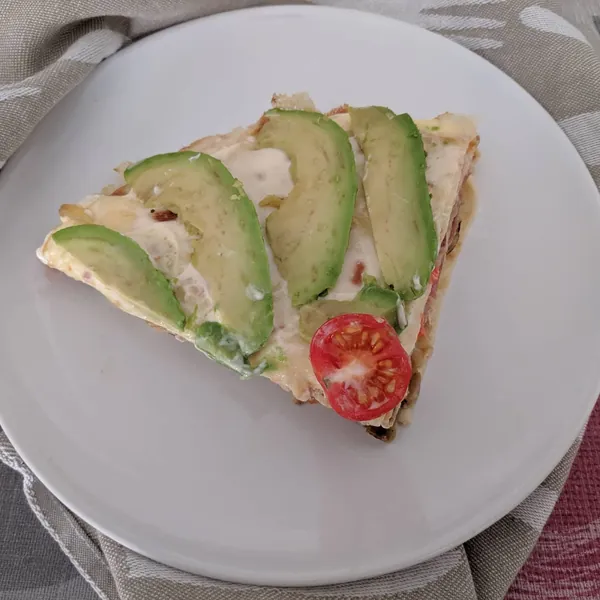 Pastel salado de crepes