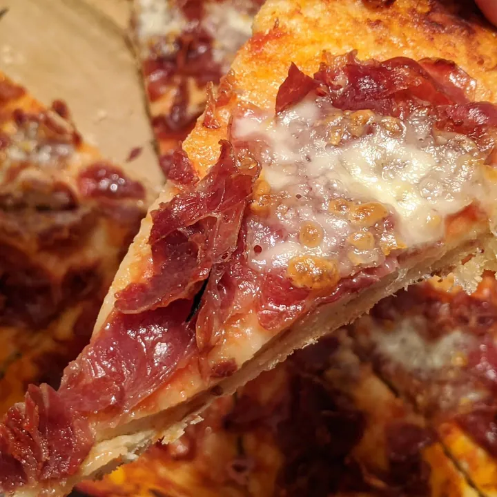 Gourmet Iberian ham pizza
