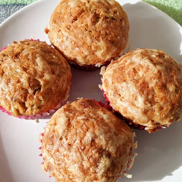 Setas de Mario o Muffins de bacon, champiñones y parmesano
