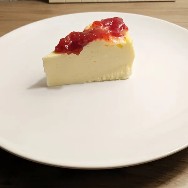 Tarta de queso saludable al microondas