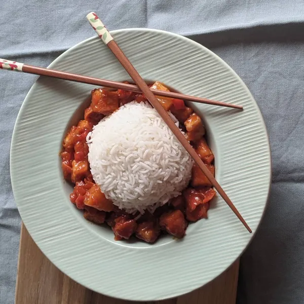 Tofu agridulce