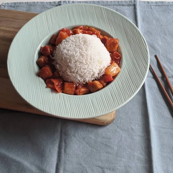 Tofu agridulce
