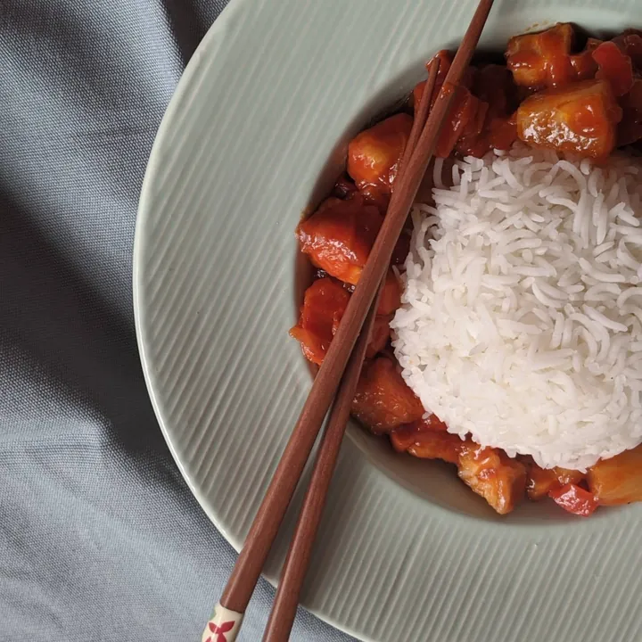 Tofu agridulce